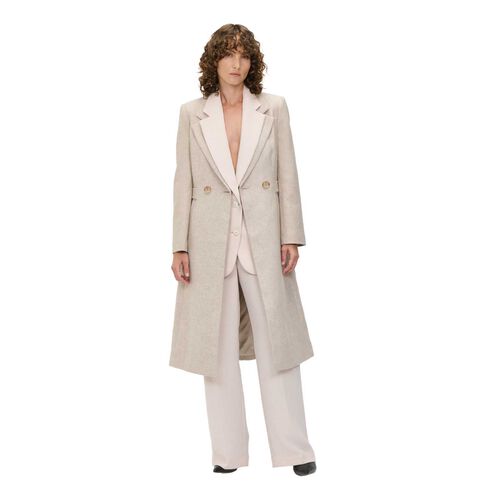 Veronika Maine Italian Light Wool Hourglass Coat